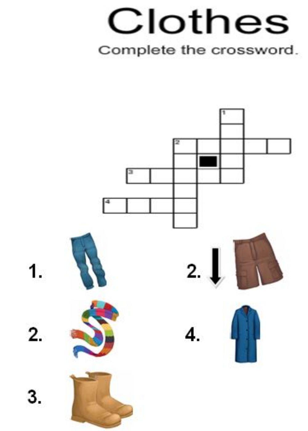 Clothes.Crossword