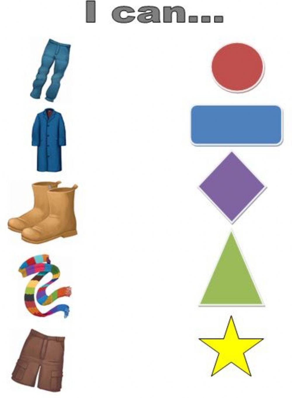 Clothes.Listen and match