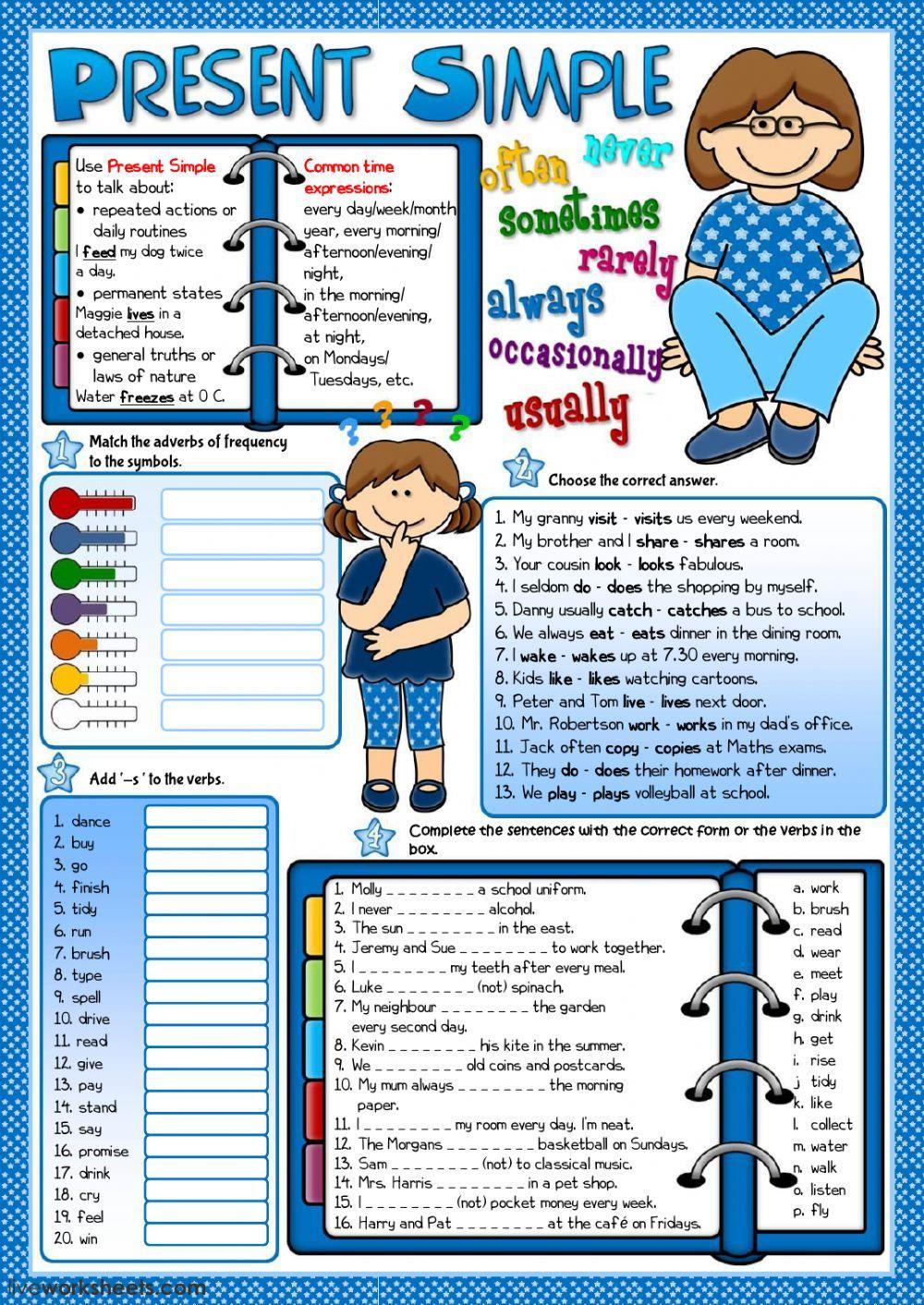 Present Simple - grammar guide and practice Present Simple - grammar guide and practice
