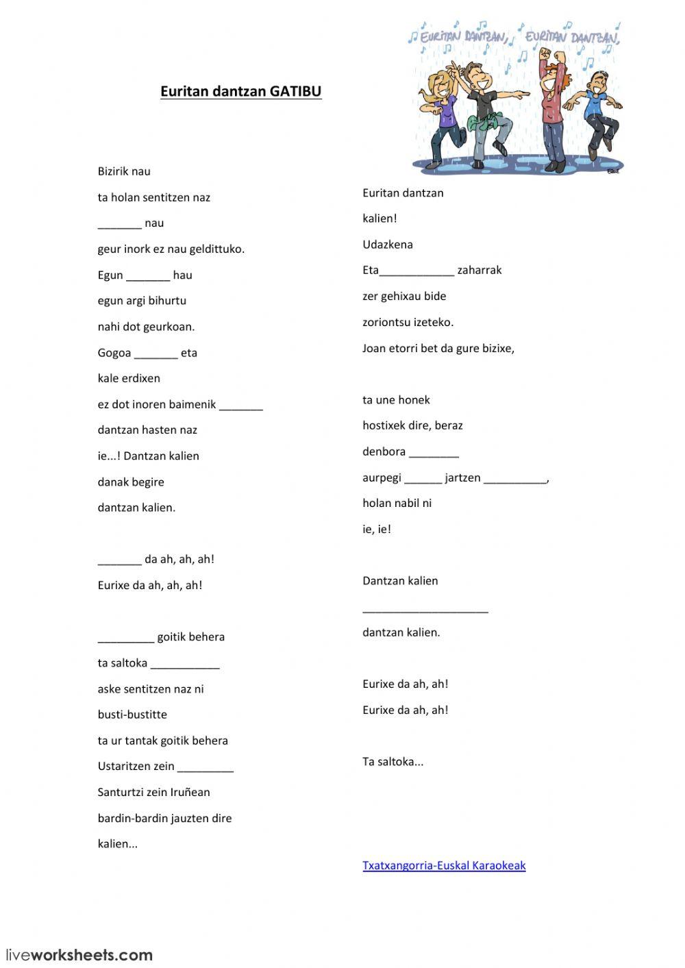 Euritan dantzan-Gatibu