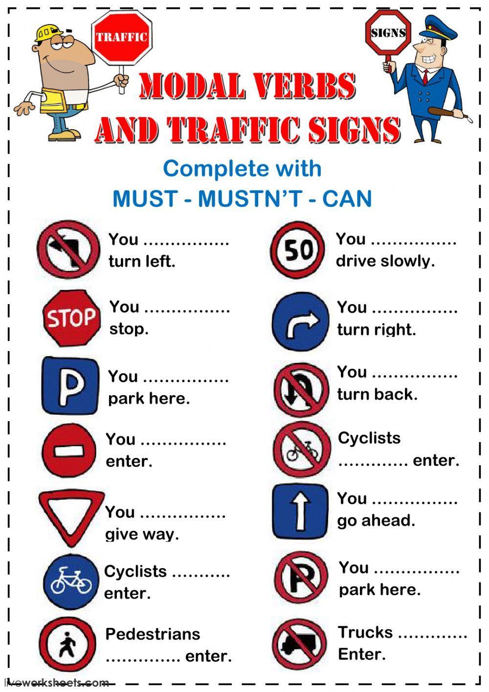 Modal Verbs and Traffic Signs 2