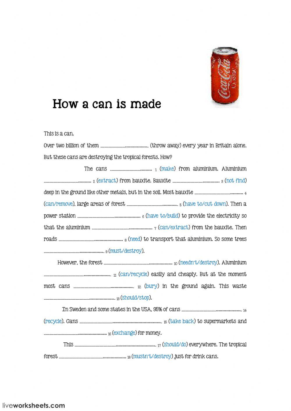 How a can is made