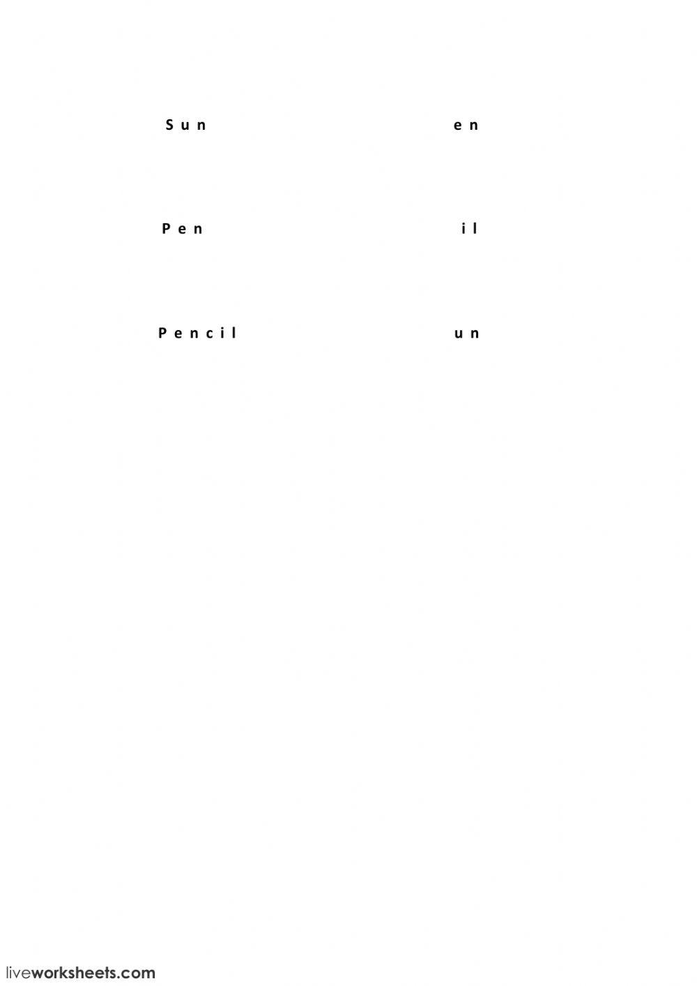 match the last two letters