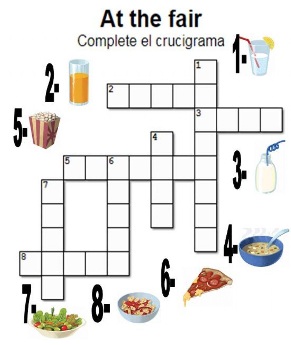 At the fair. Crossword.