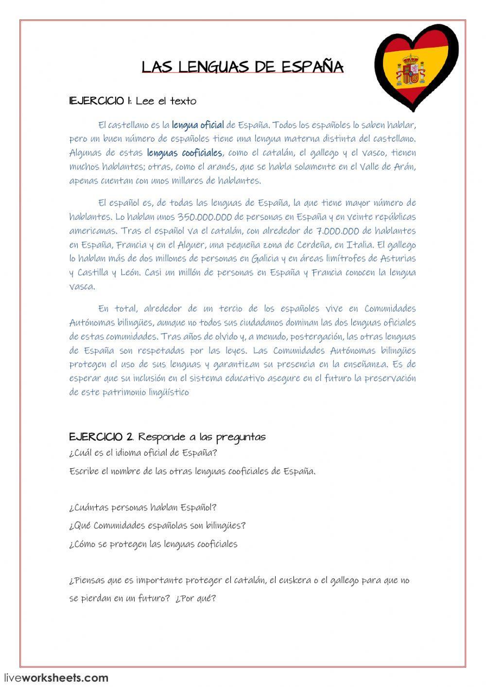 Las lenguas de España