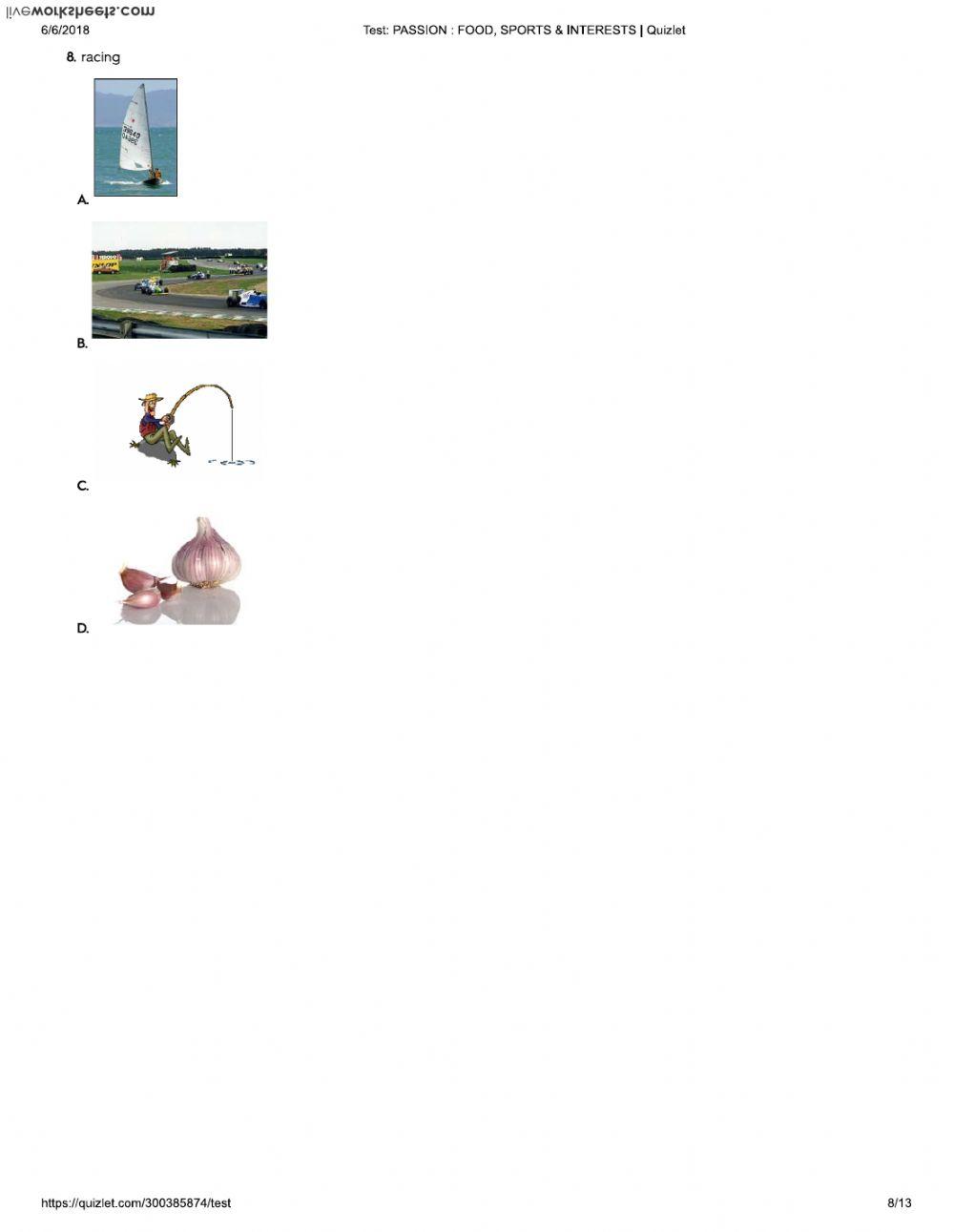 PASSION - VOCABULARY