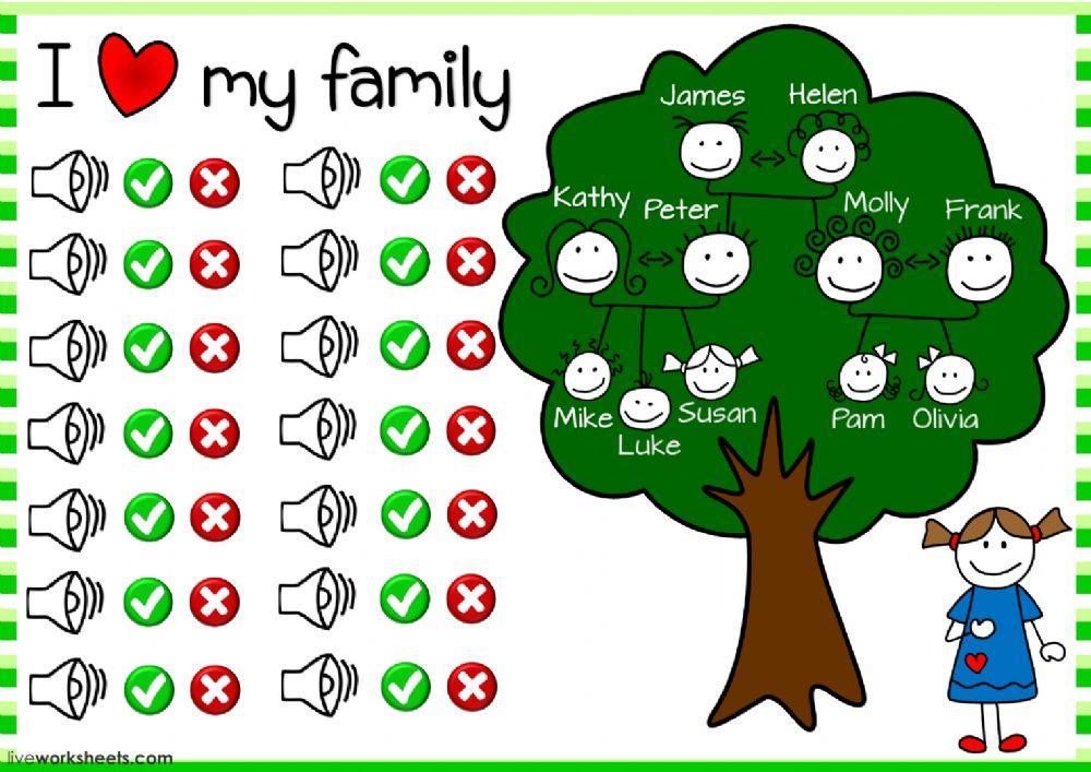 I love my family - listening