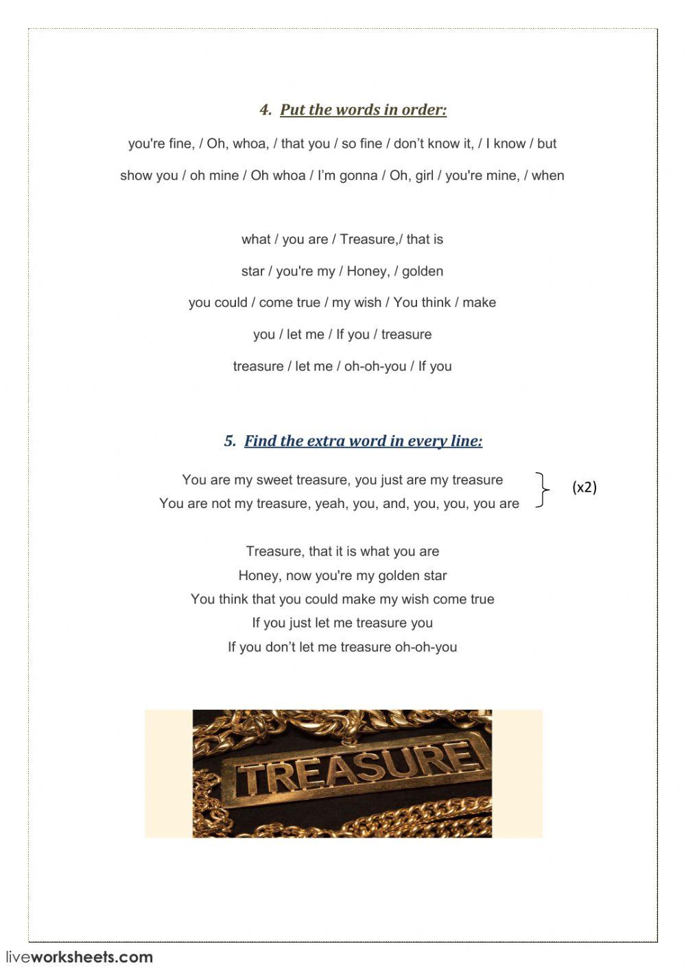 Treasure- Bruno Mars