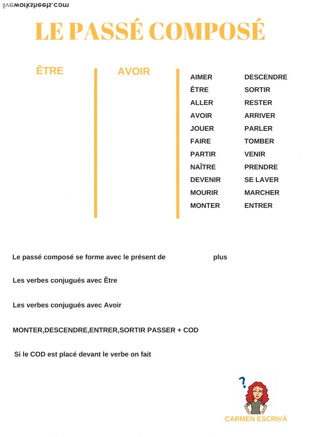 Formation du Passé Composé