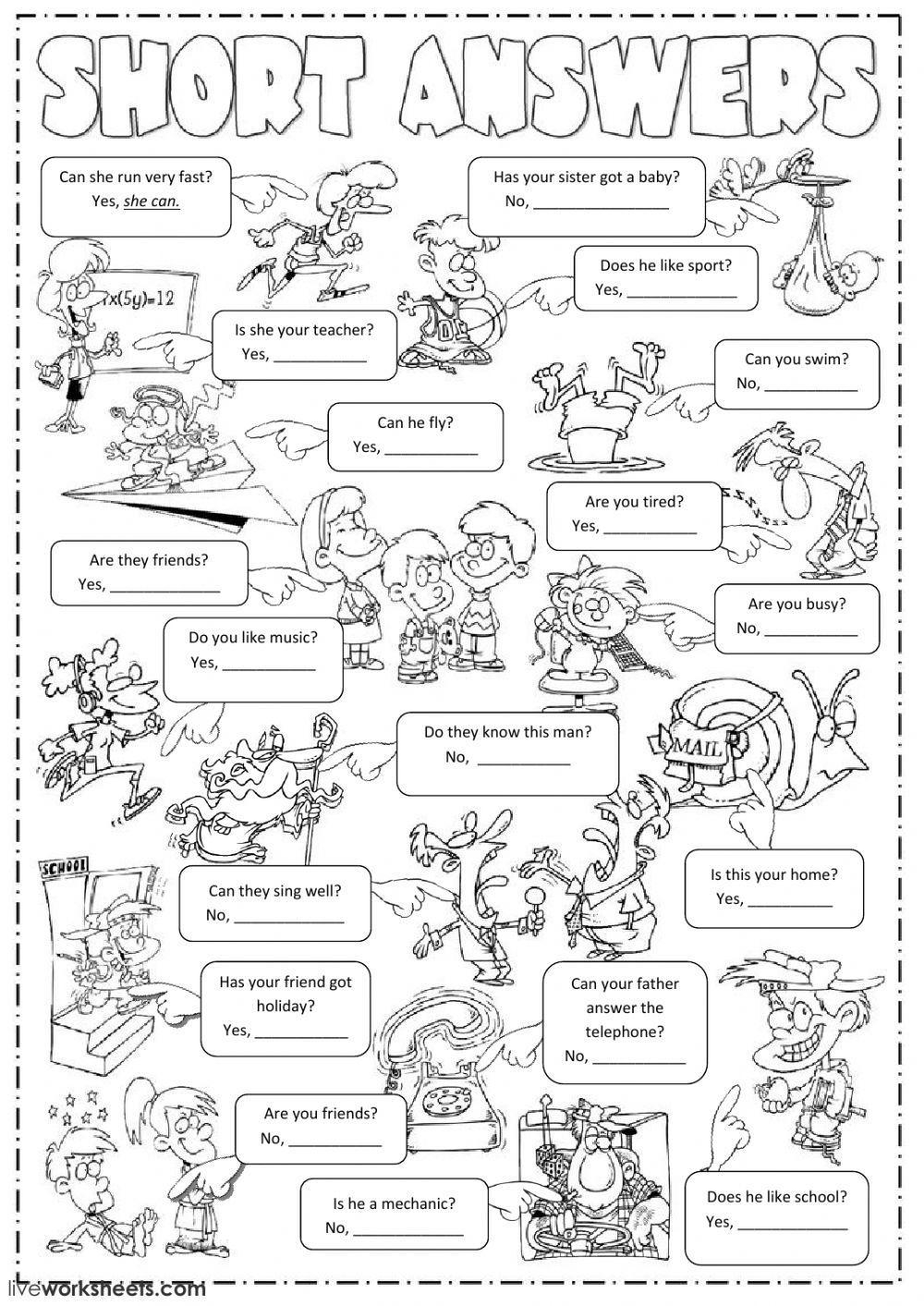 Short answers Short answers