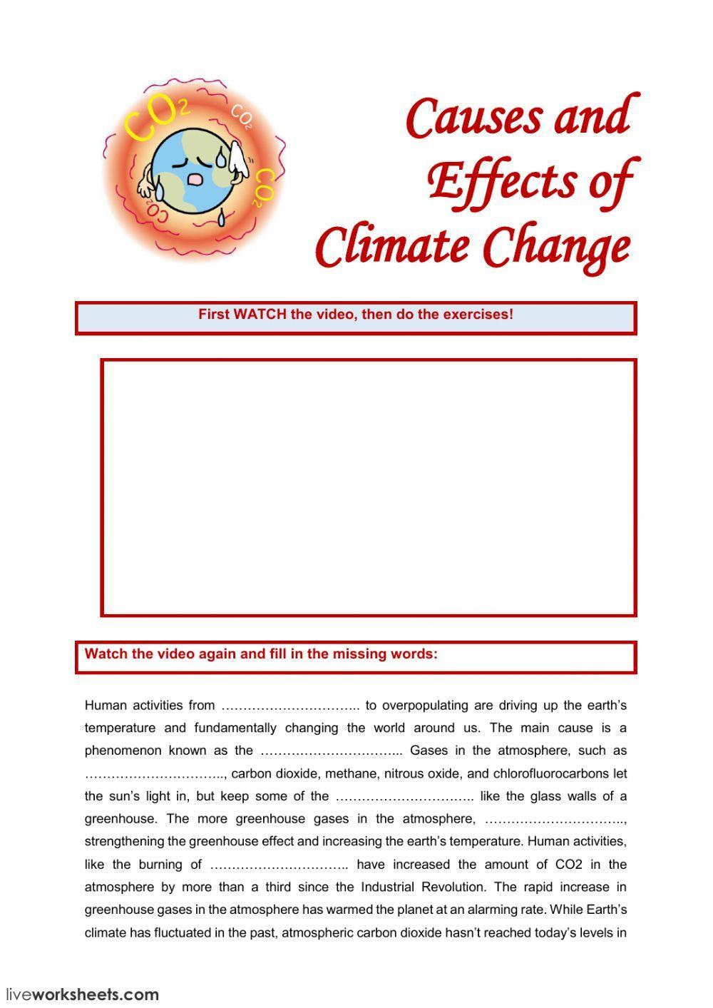 Causes and Effects of Climate Change