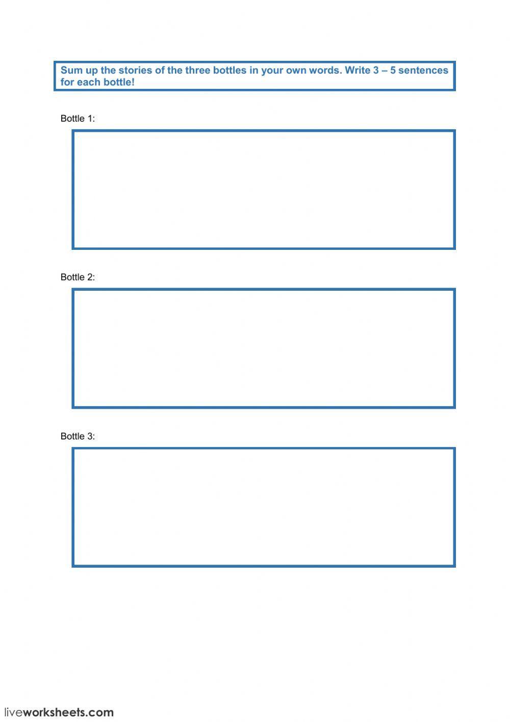 Plastic bottles - Listening