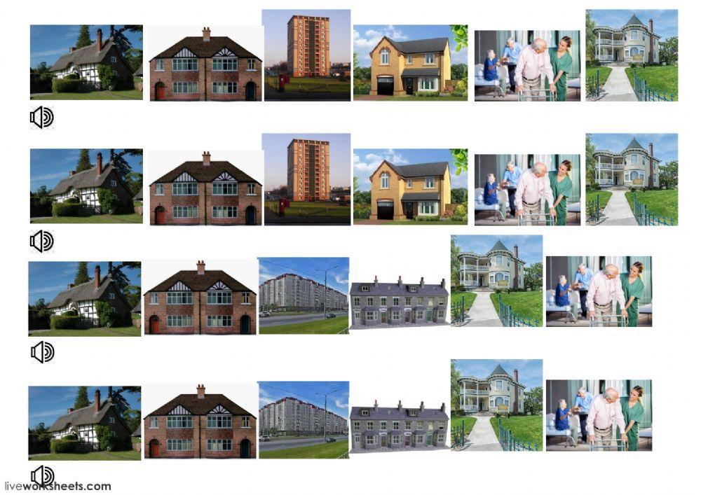 types of houses listening