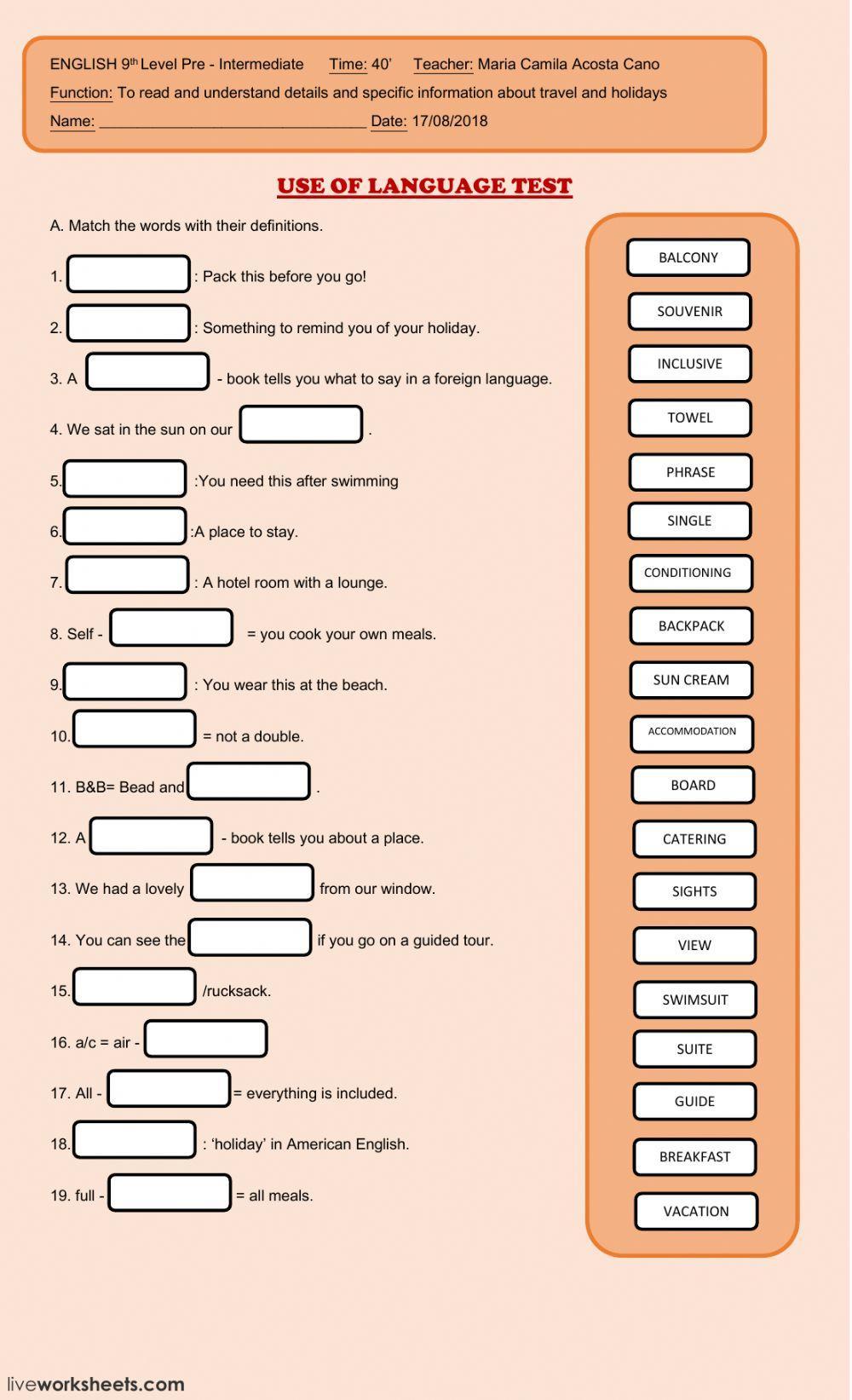 Listening exam -1 3rd term