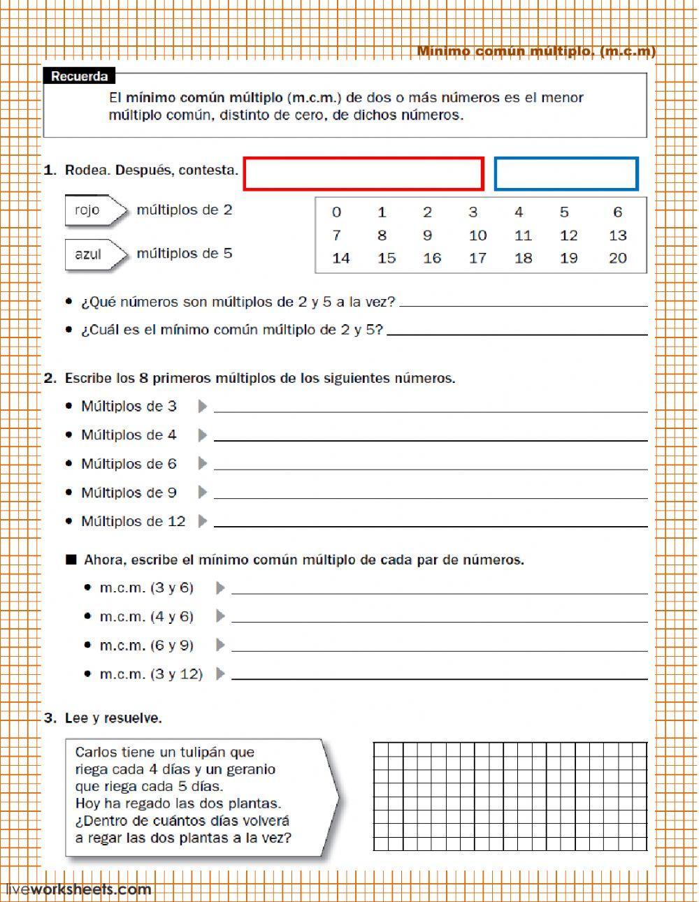 Múltiplos de un número