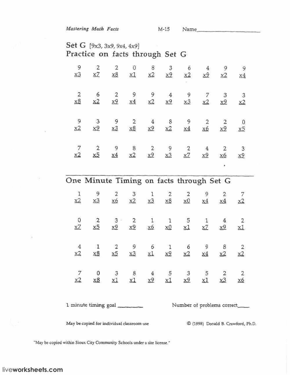 MathFacts - Multiplication- Muller