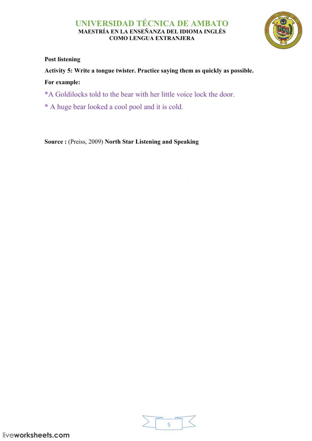 GOLDILOCKS AND THE THREE BEARS