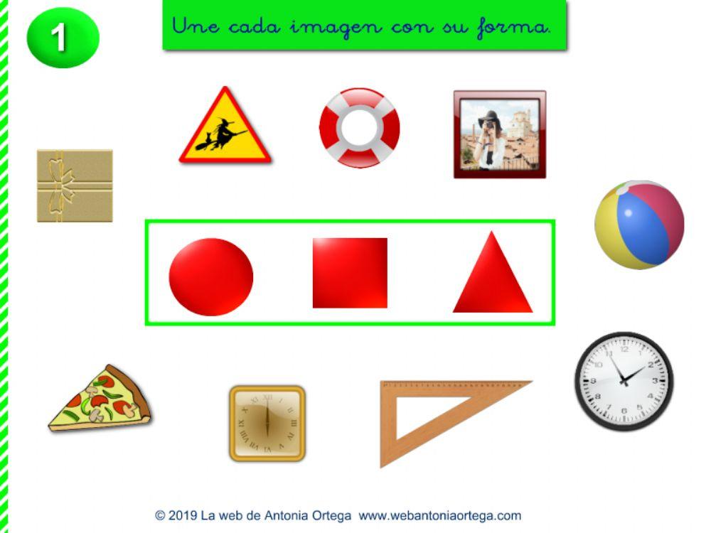 Une las imágenes con su forma