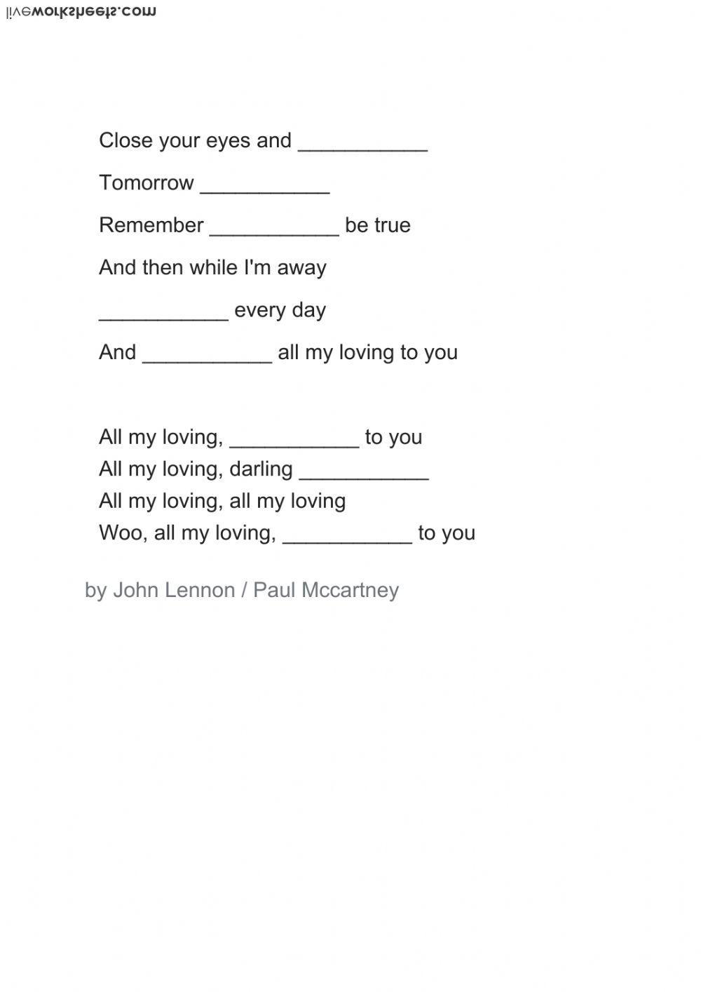 Future tense WILL: The Beatles