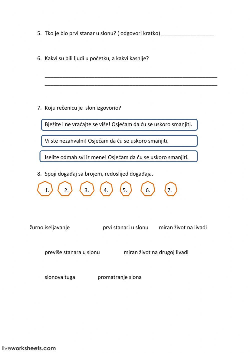 Lektira-Stanari u slonu