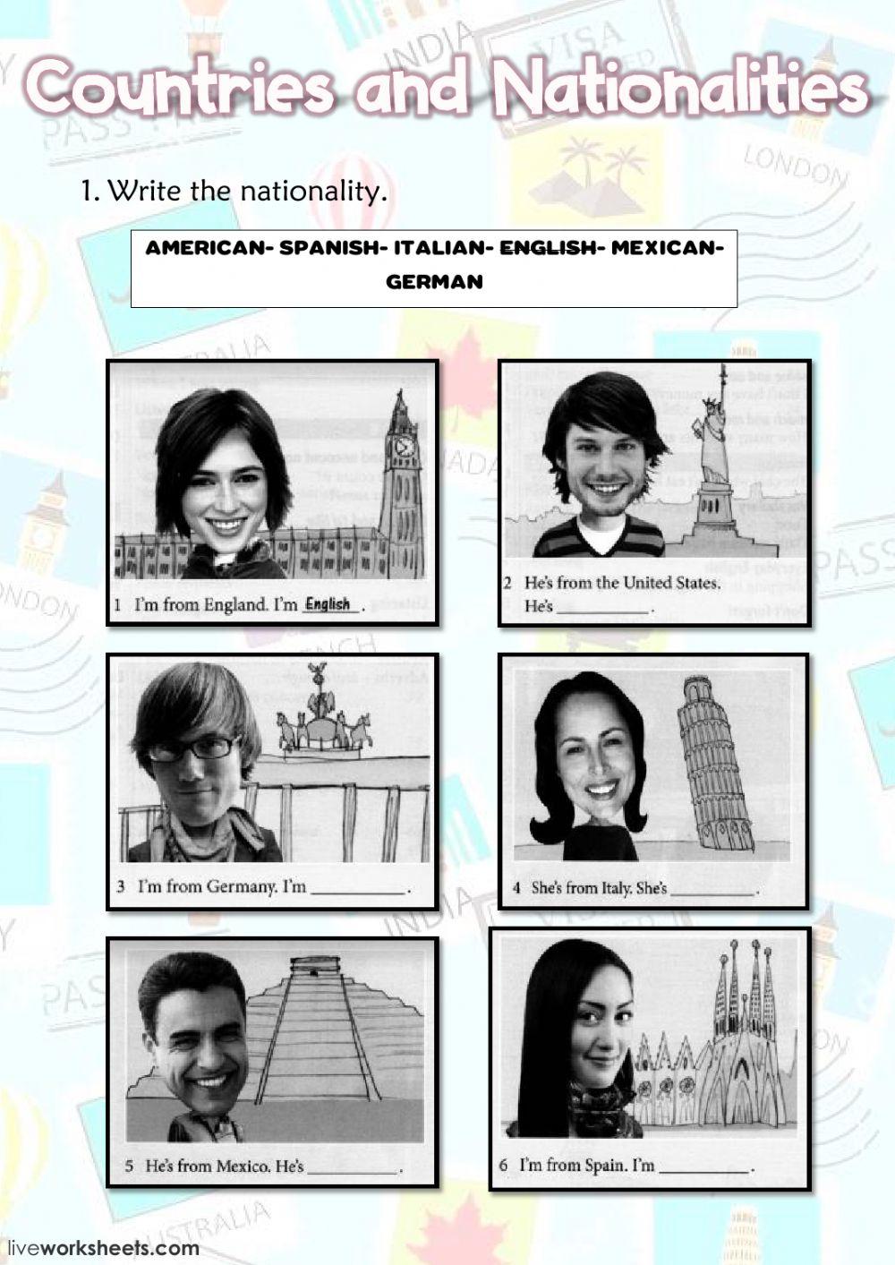 Countries and Nationalities