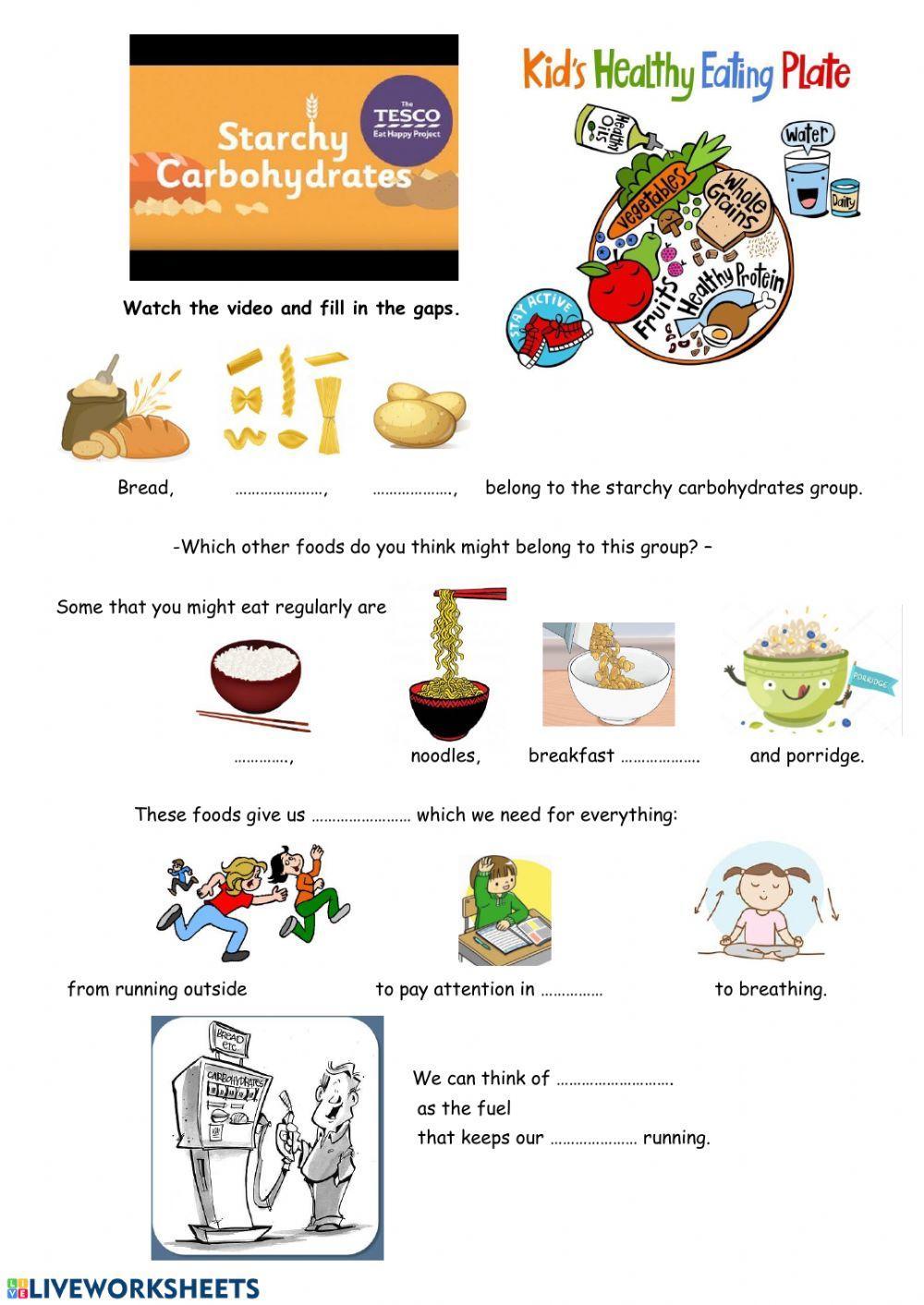 Starchy carbohydrates