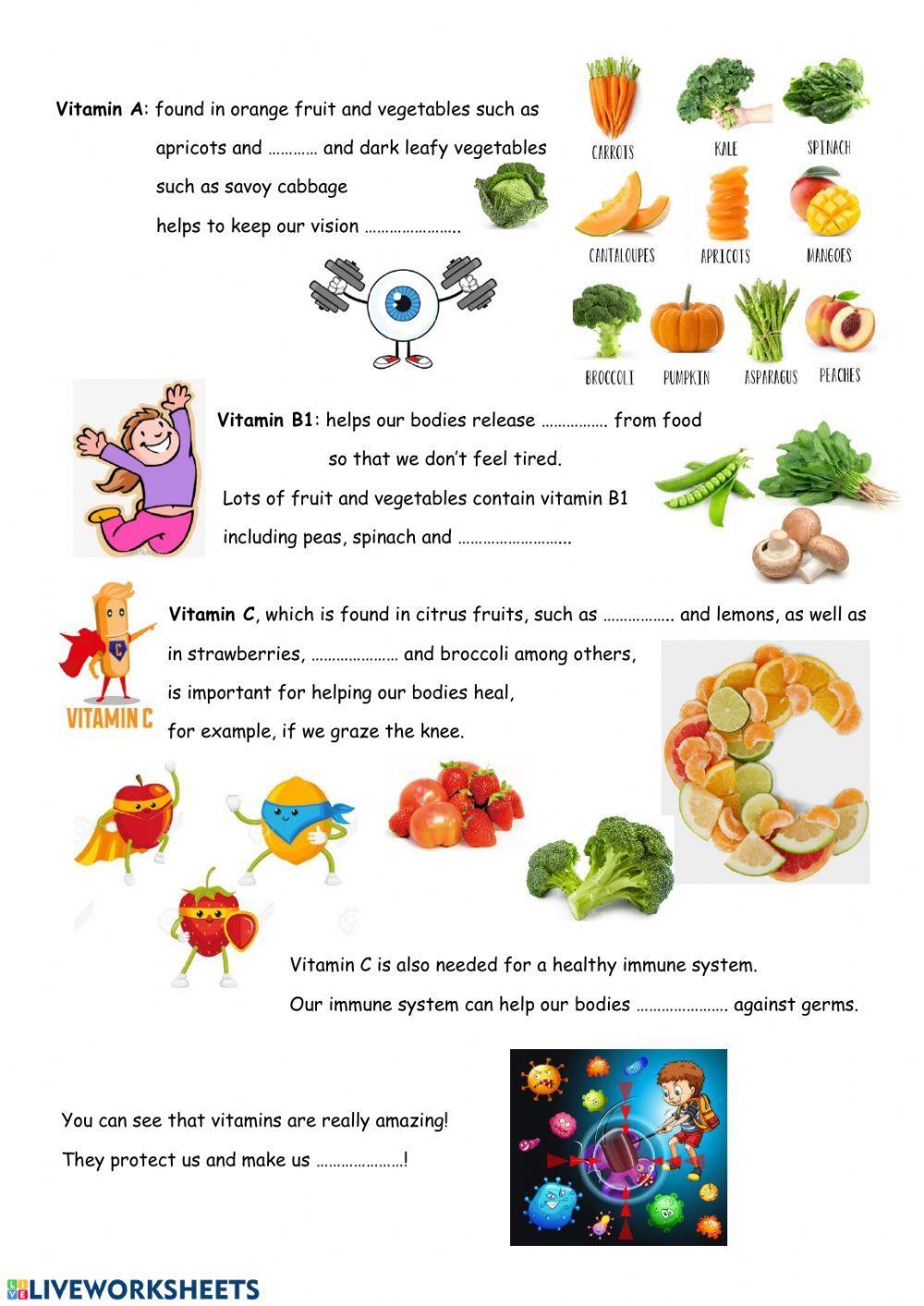 Fruit and vegetables