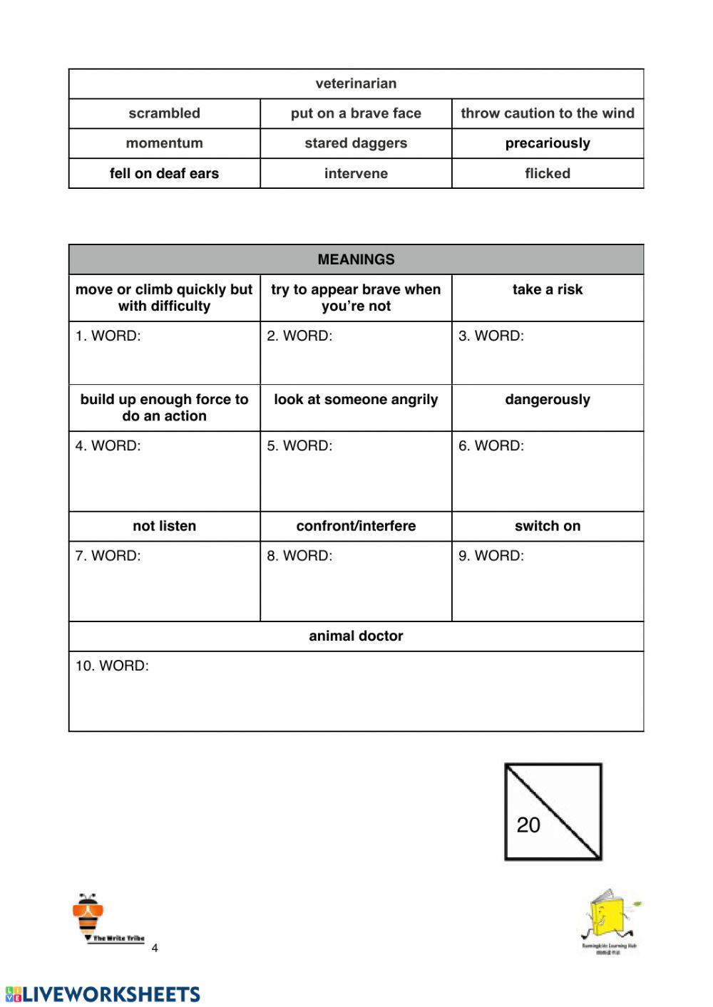 P 5-6 online revision (Week 1 )