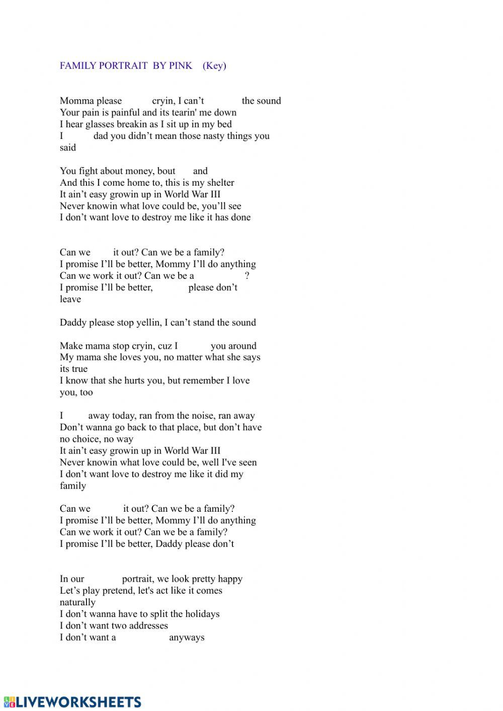 Pink Family  Portrait