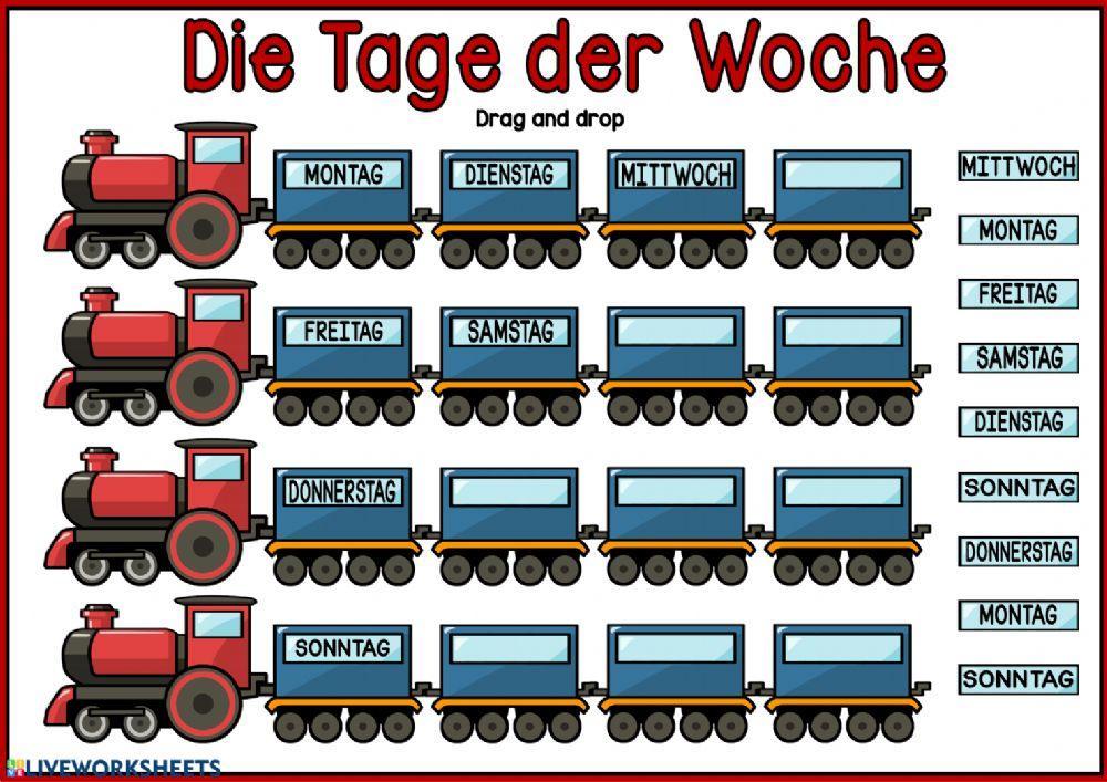 Die Tage der Woche