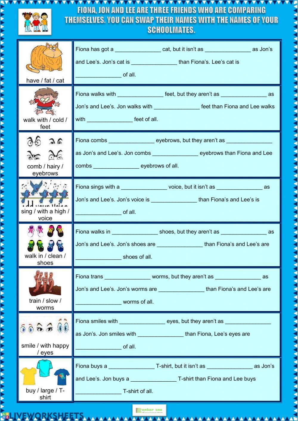Comparison of adjectives
