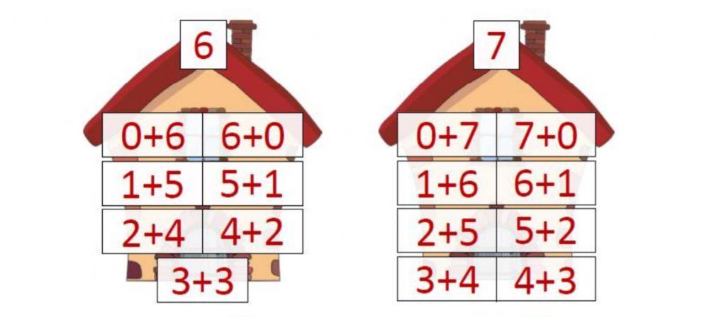 Склад чисел 7, 6