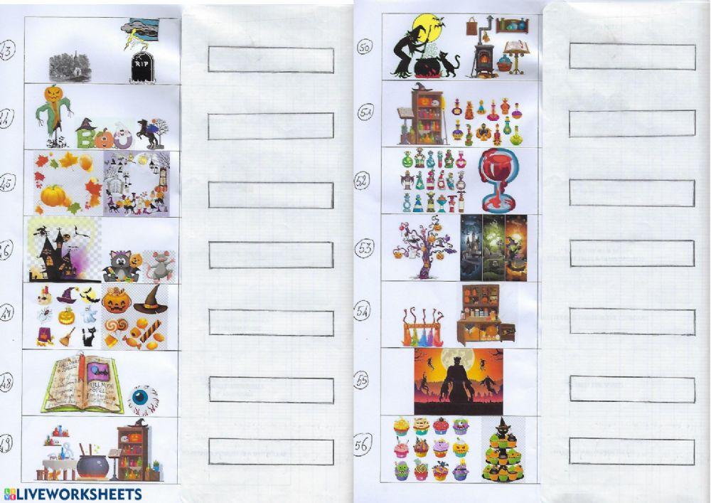 Halloween vocabulary activity | Live Worksheets