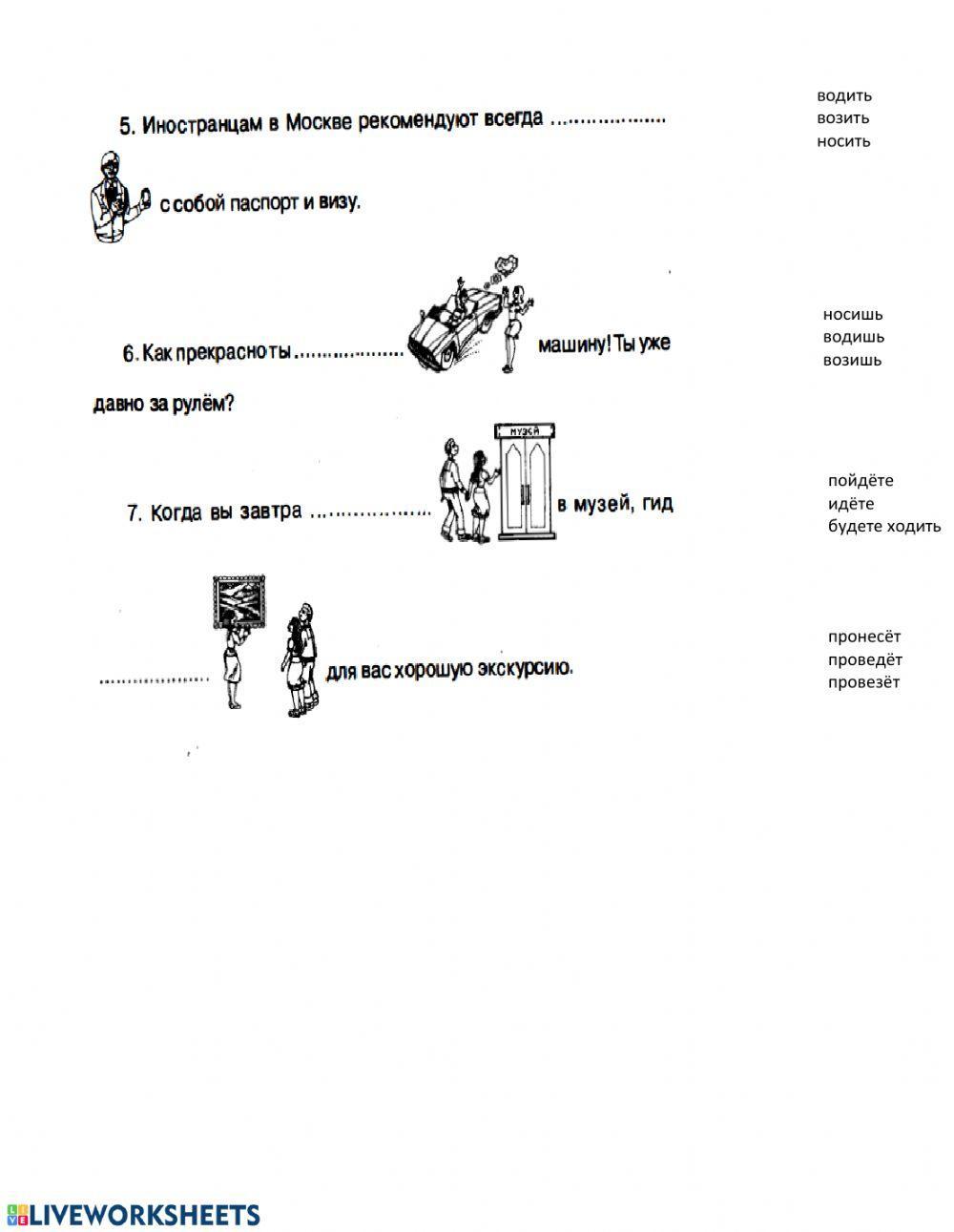 Grammar Comprehension-Carrying verbs of motion