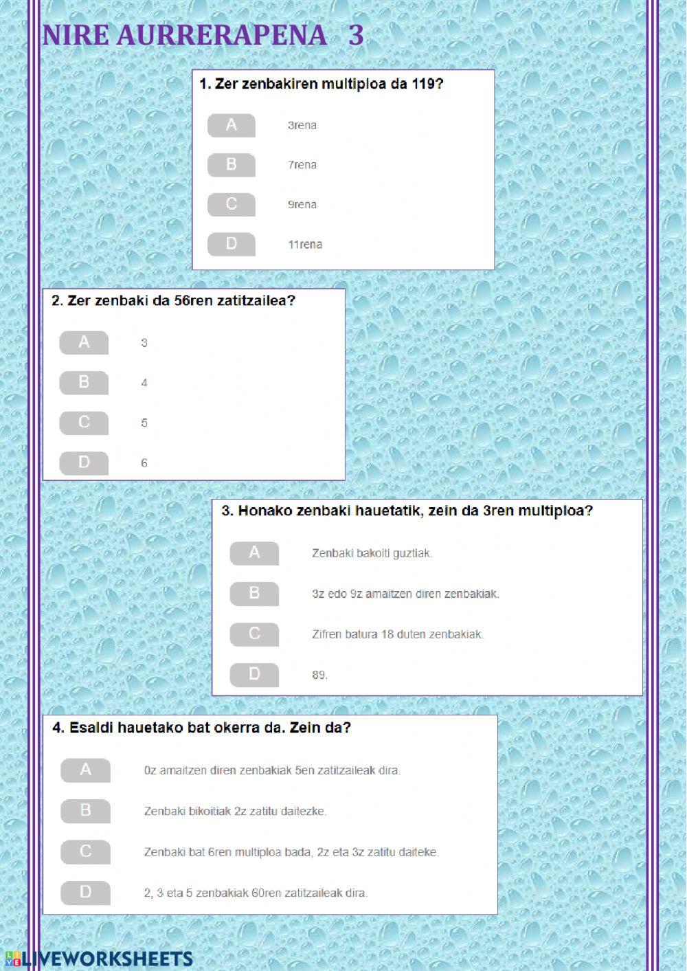 Nire aurrerapena 3 Nire aurrerapena 3