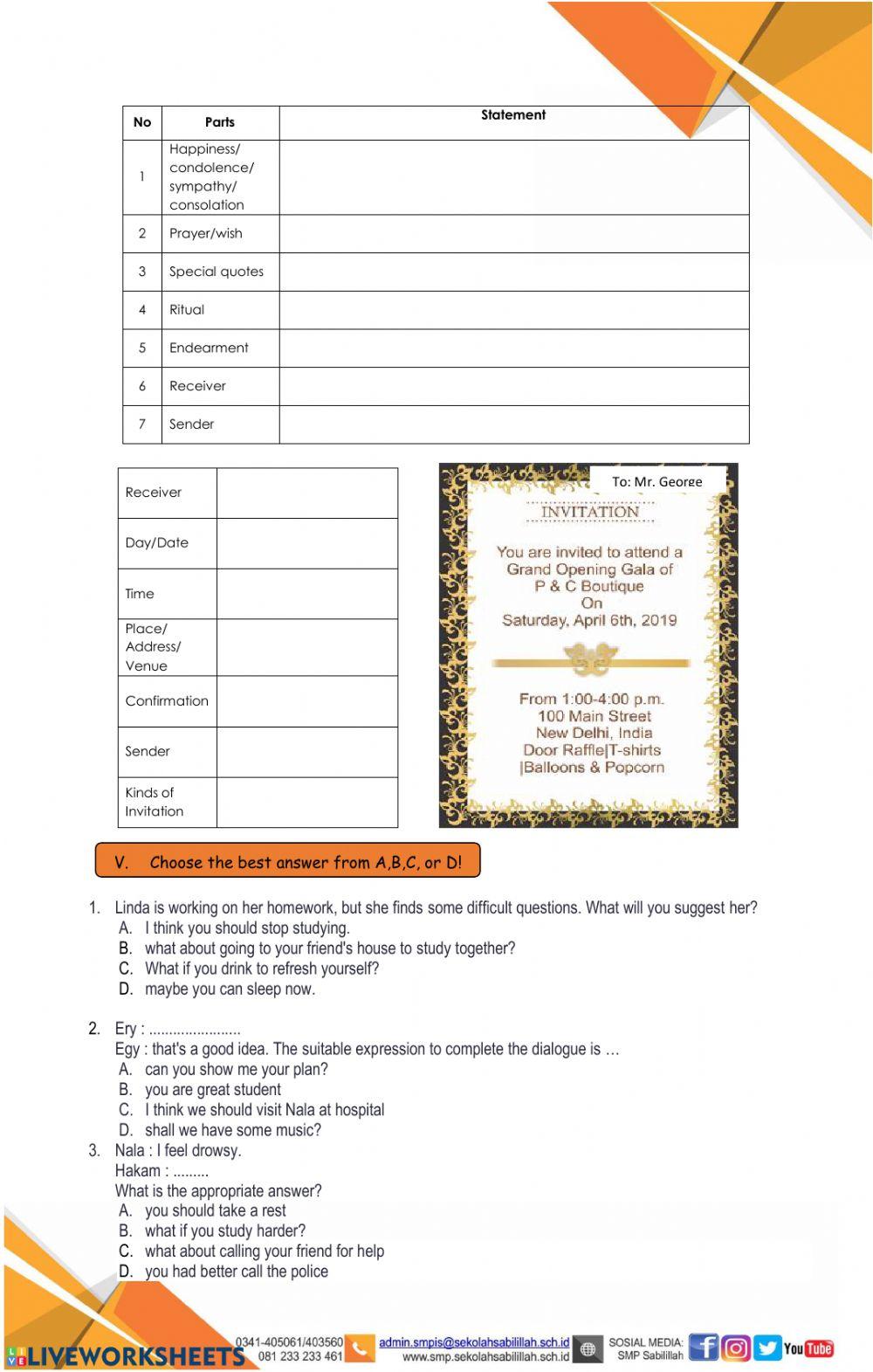 Imperative-suggestion-invitation-greeting card Imperative-suggestion-invitation-greeting card