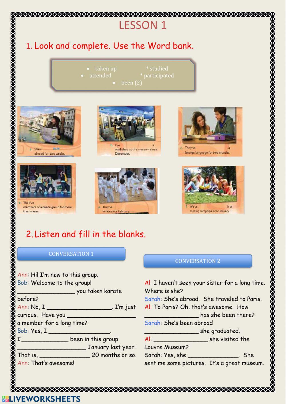 Present Perfect Tense