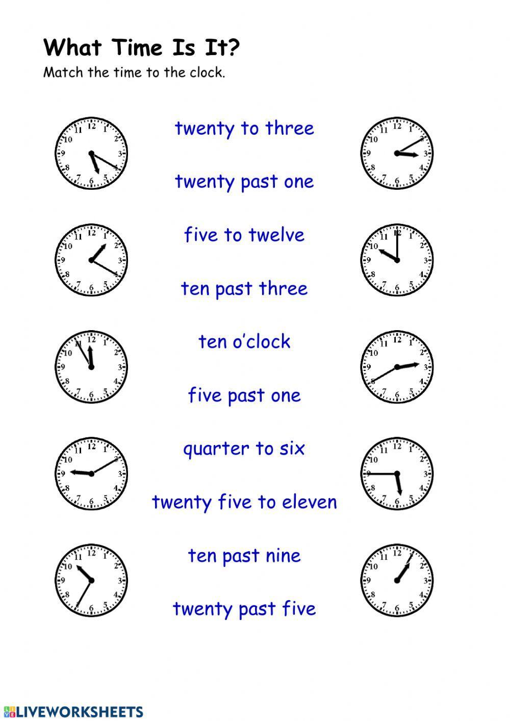 What Time Is It? 1B Arrow 