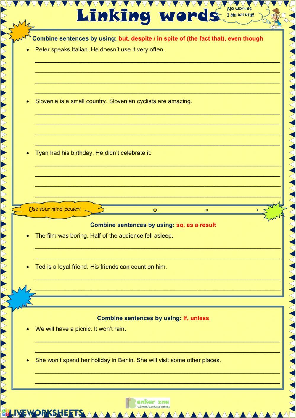 Linking words Linking words