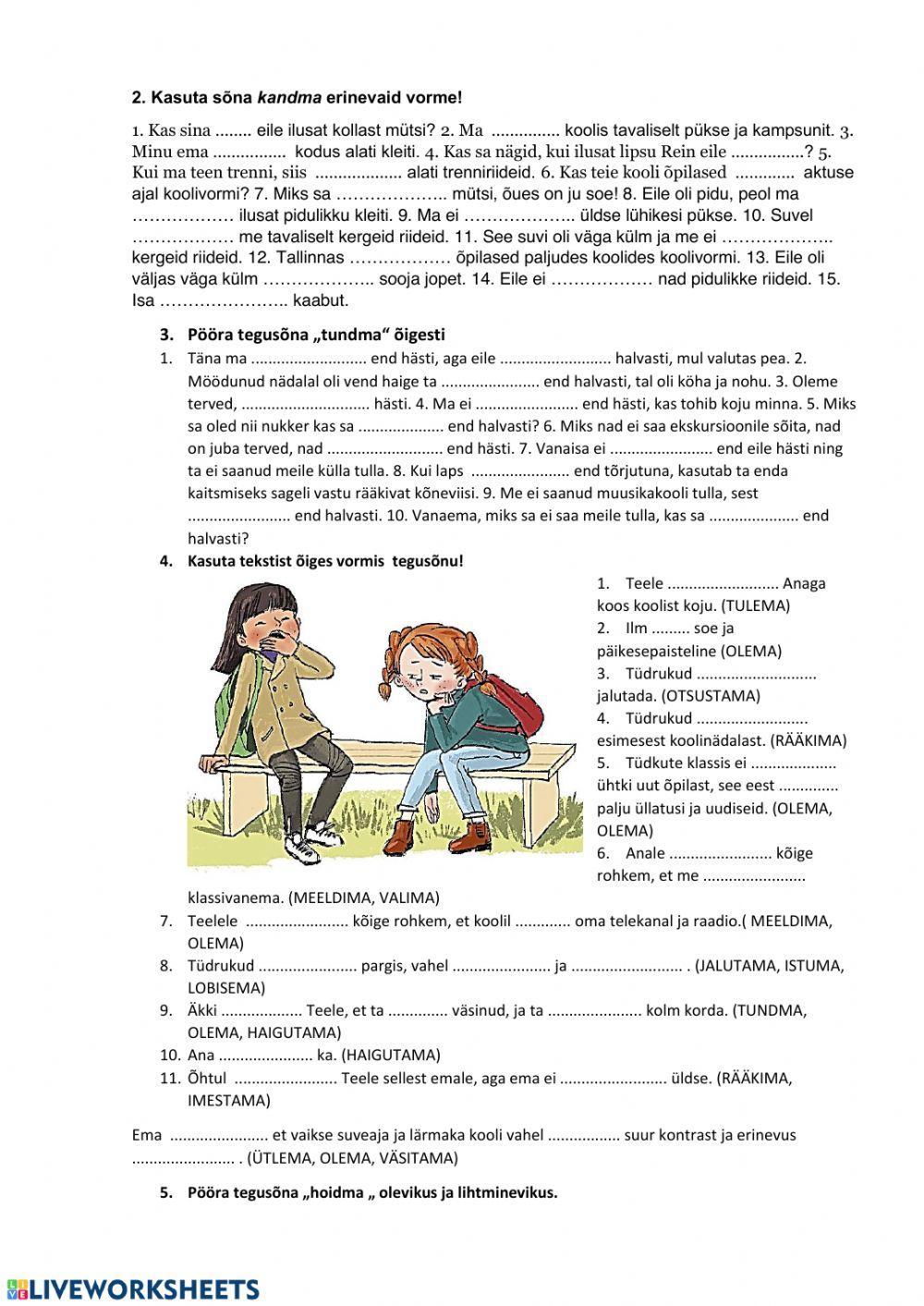 5.klass Pille Pipar õpik 1. kokkuvõttev töö