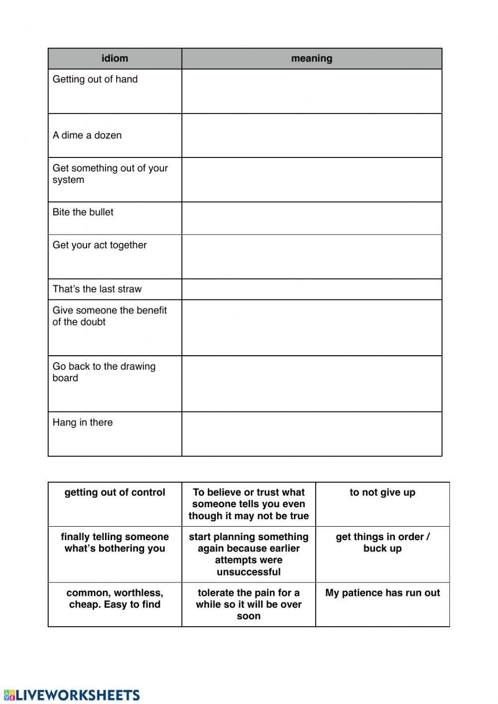 Idiom challenge (Week 16)