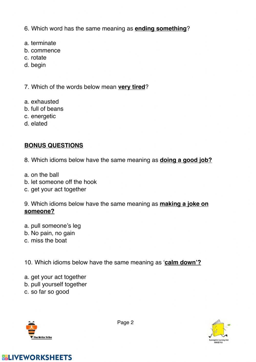 Week 17 English Mastery P1