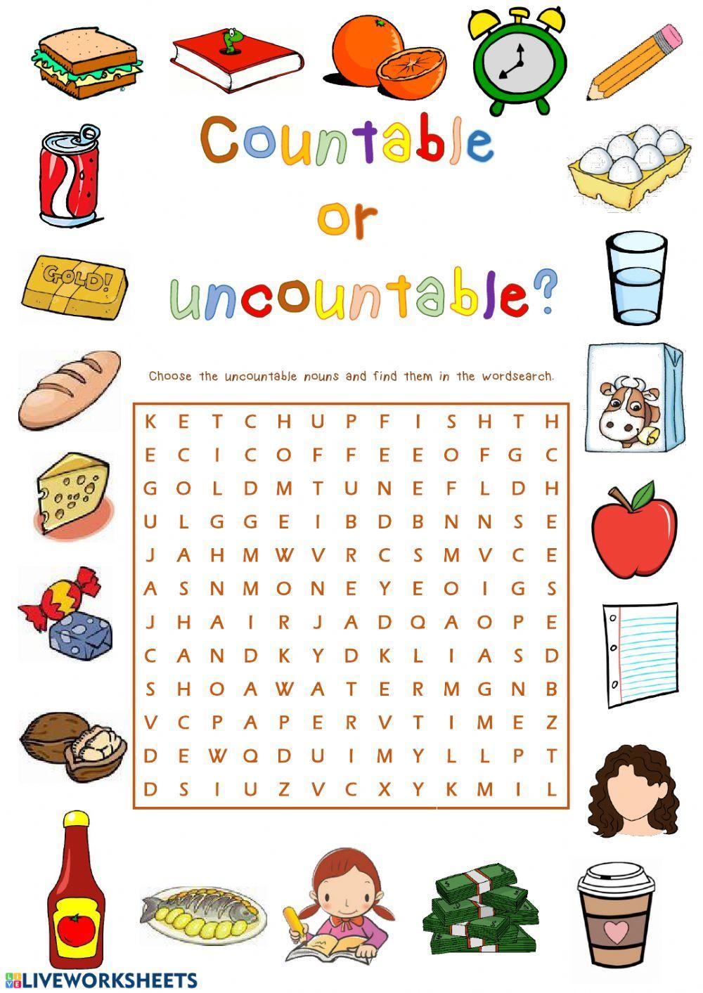 Countable or uncountable nouns