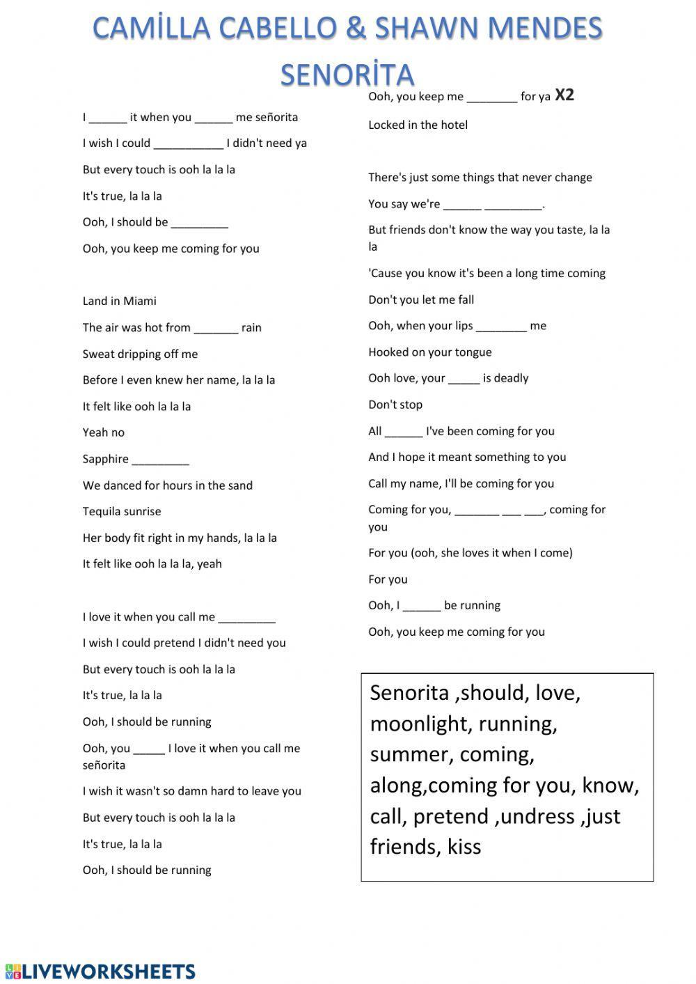 Senorita,camilla cebello & shawn mendes