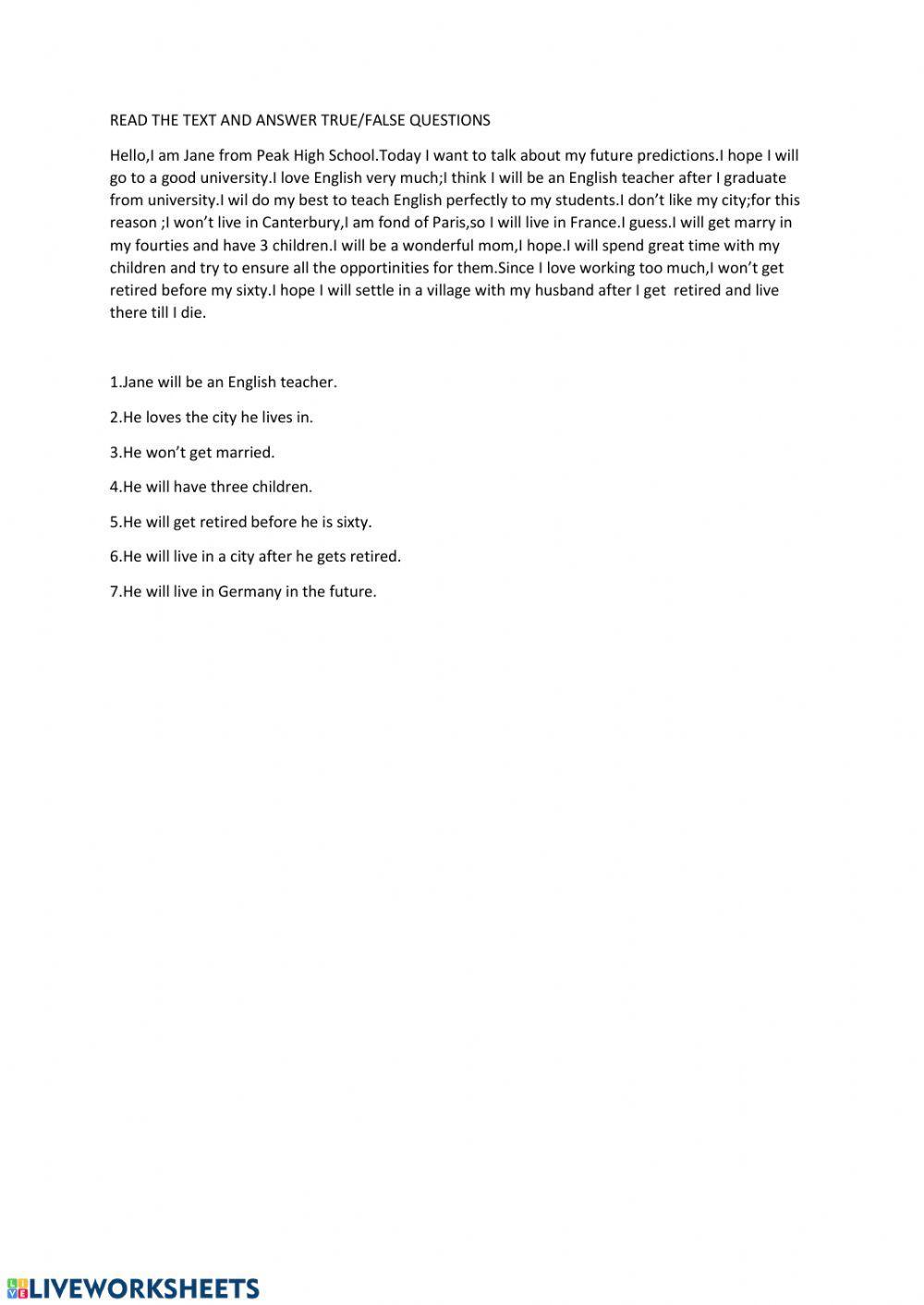 Will-won't readi̇ng text