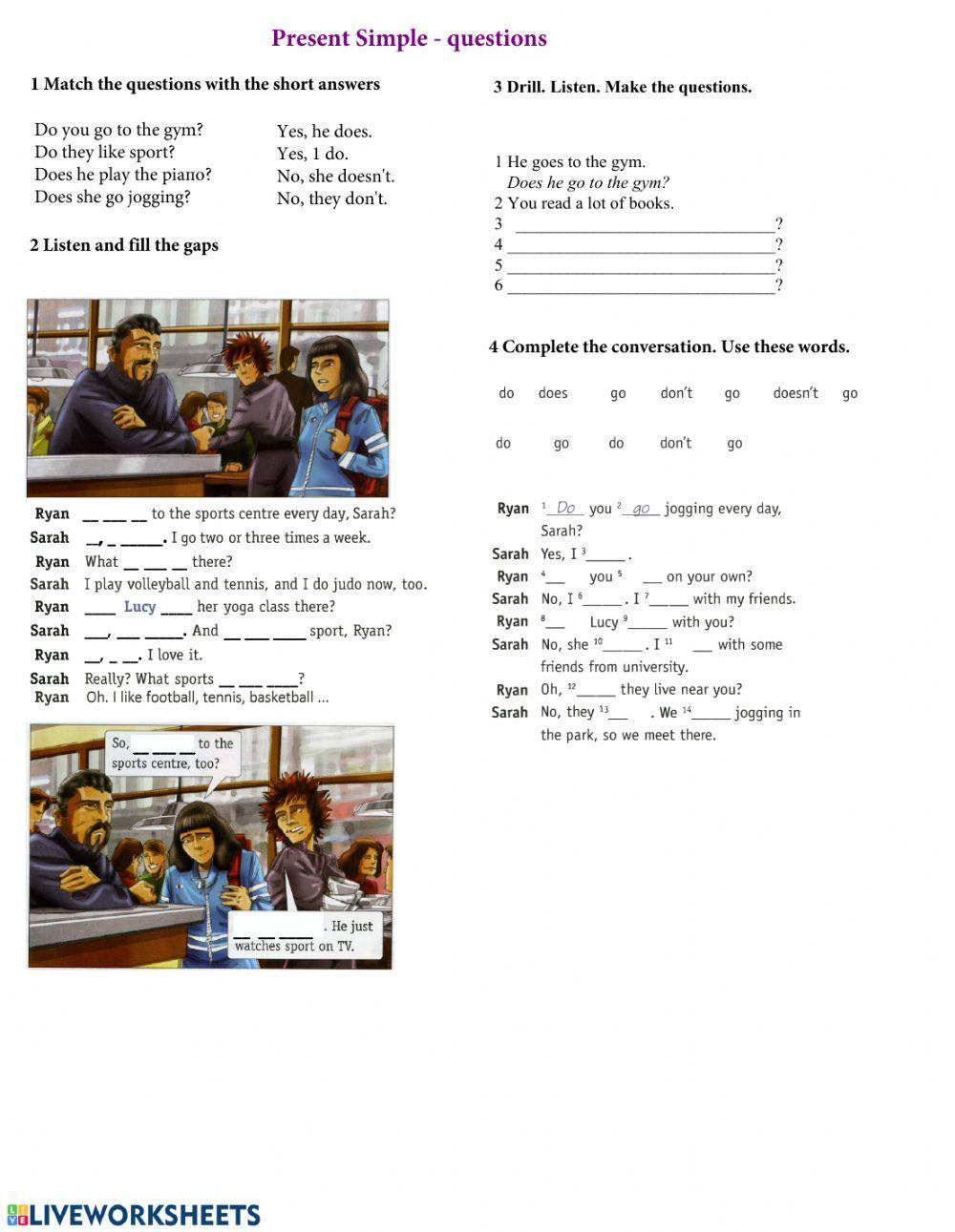 Present Simple Questions