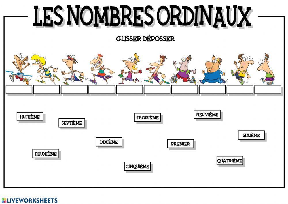 Les nombres ordinaux