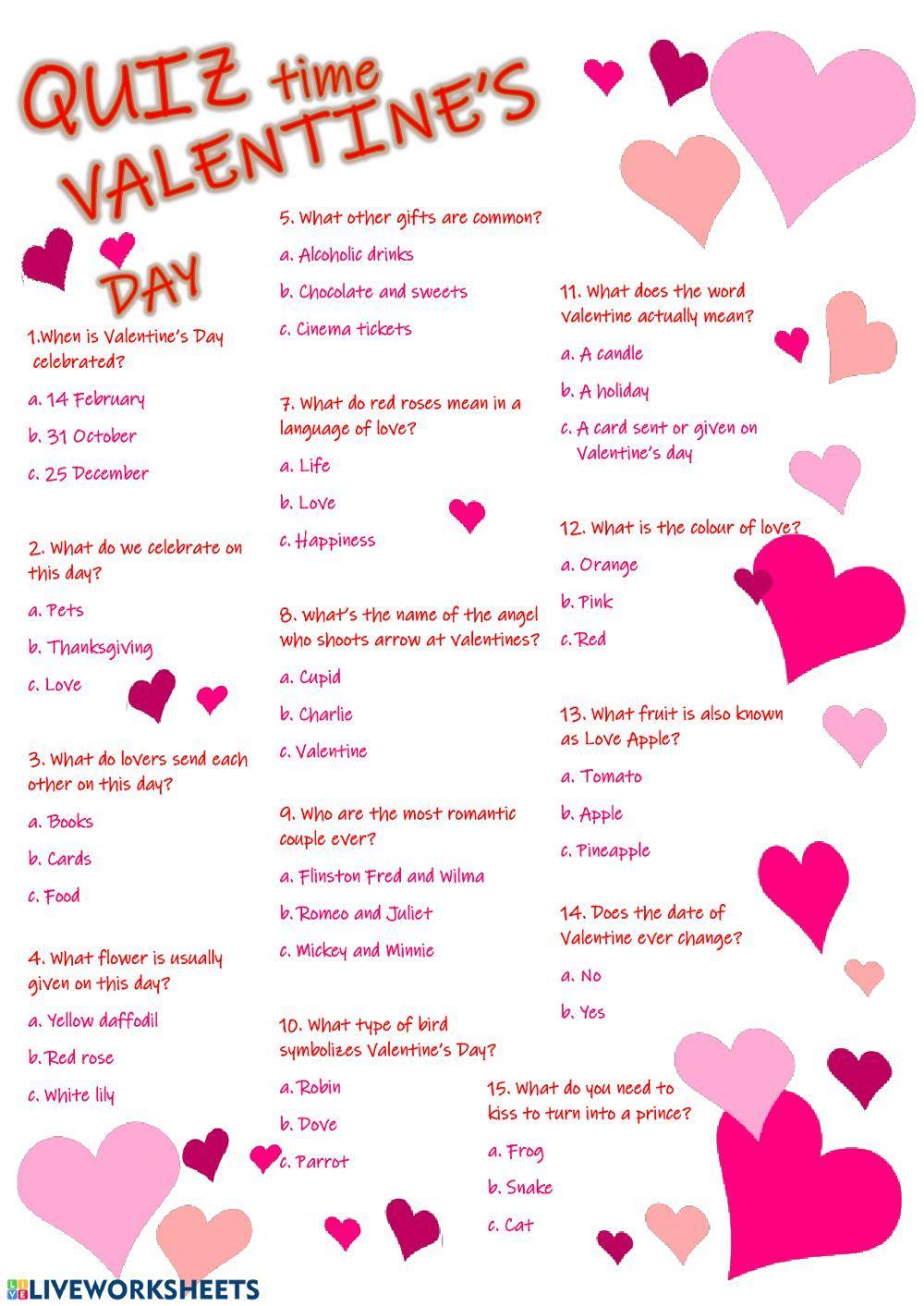 Valentine's Day Quiz
