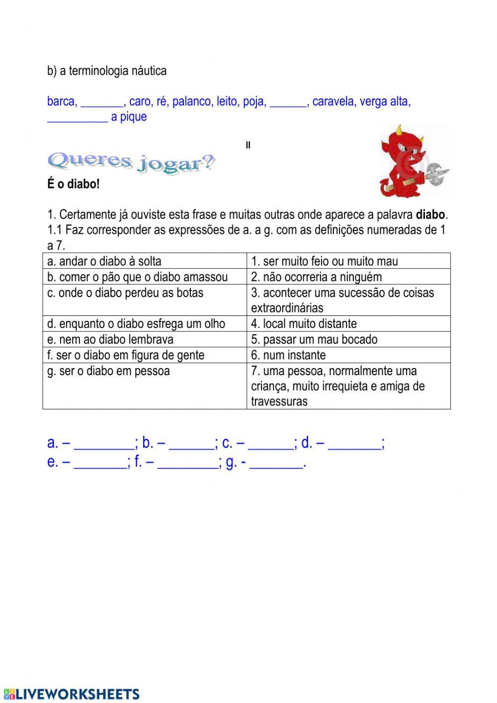 Cena preparatória - Auto da Barca do Inferno