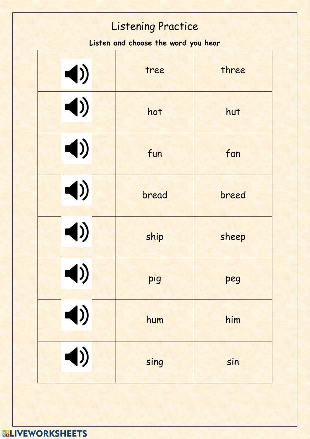 Pronunciation Practice